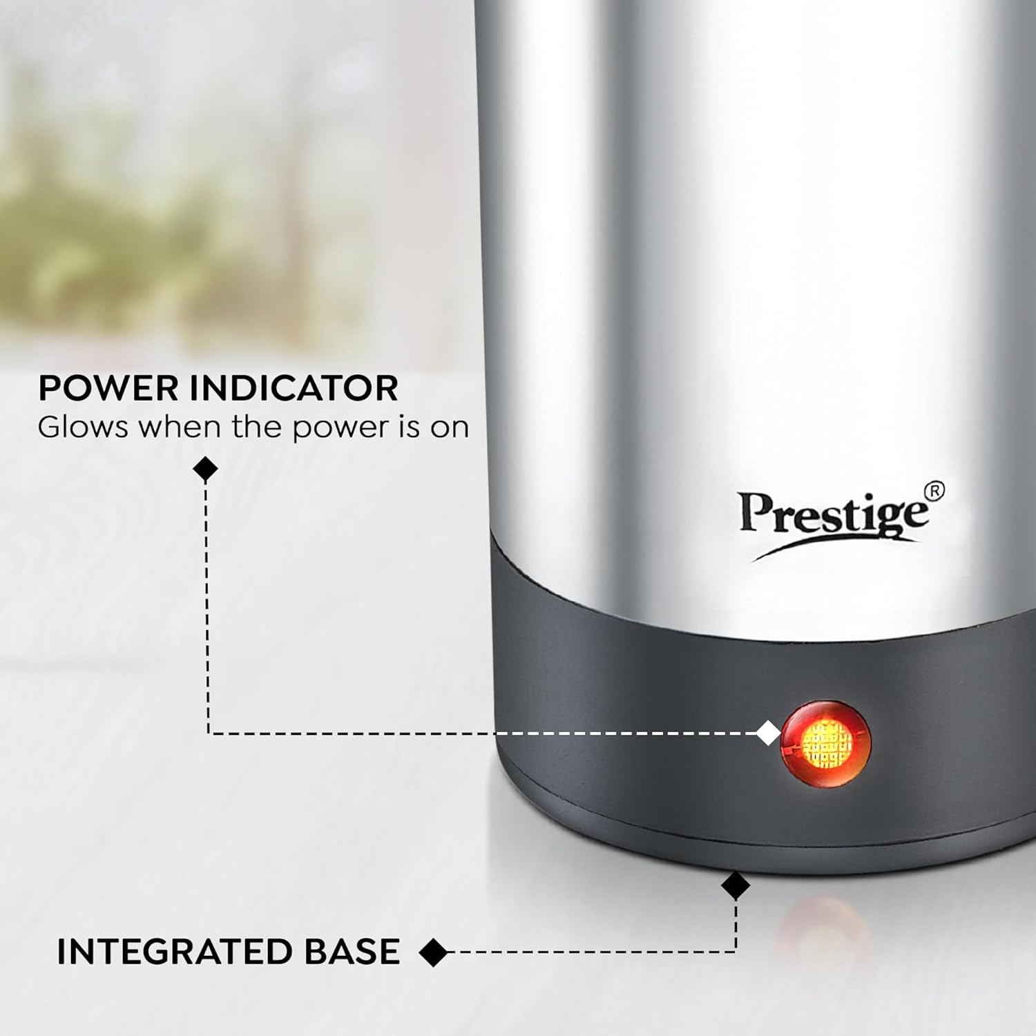 Prestige Stainless Steel Electic Travel Kettle 0.5 L V2
